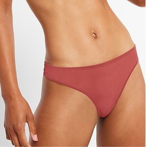 NWT! EXPRESS Burgundy Mesh Thong Underwear - Size Medium